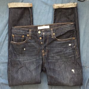 Gap relaxed boyfriend jeans 28 tall